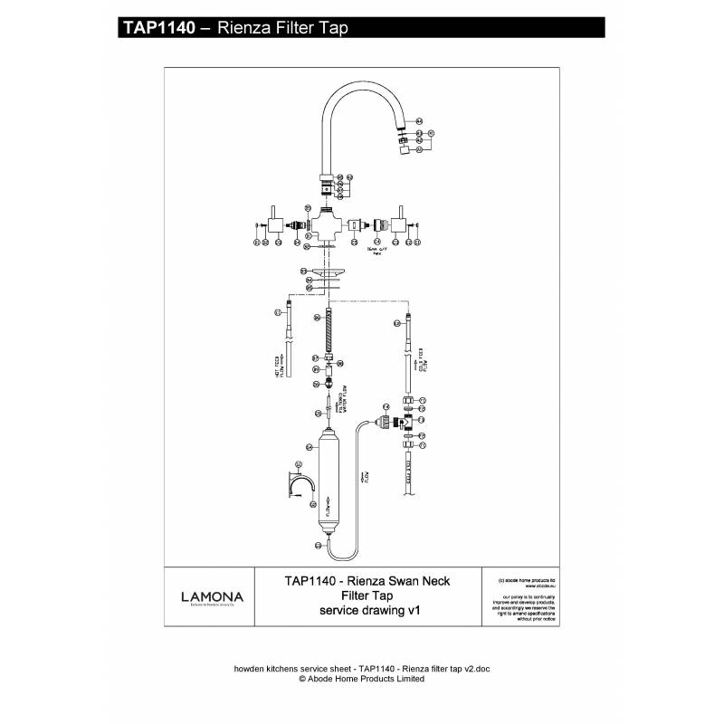 Lamona Rienza Water Filter Tap [TAP1140] from